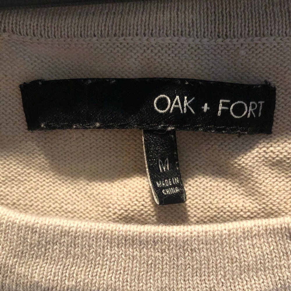 Cream Tan Oak + Fort Shirt Men Size Medium - Picture 3 of 3